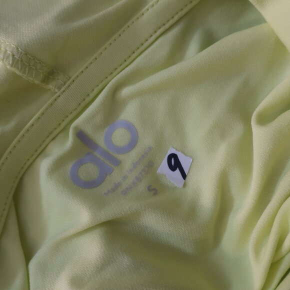Mens ALO Neon Green Active Hoodie Top S - Picture 6 of 6